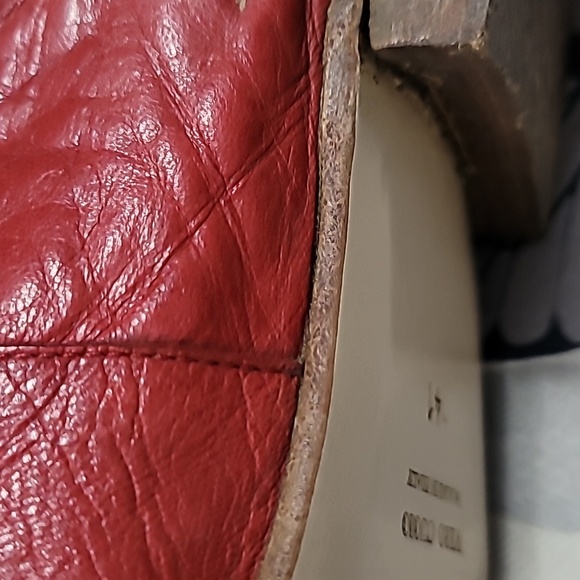 MADISON MASON RED SNAKE PRINT SHOES - Picture 6 of 7